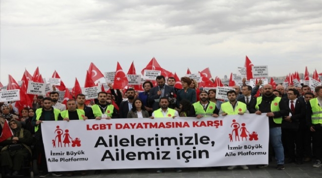 Aile korunacak! İzmir'de LGBT karşıtı yürüyüş