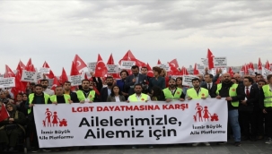 Aile korunacak! İzmir'de LGBT karşıtı yürüyüş
