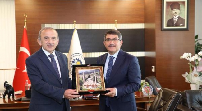 Başkan Çelik'ten MTSO'ya hayırlı olsun ziyareti