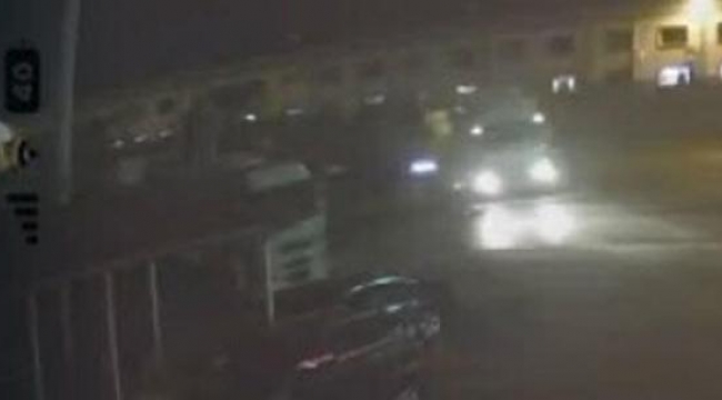 Başpehlivanın yaptığı kaza anı kamerada