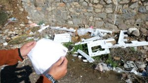 Dere yatağına dökülen atıkların sahibi faturadan tespit edildi