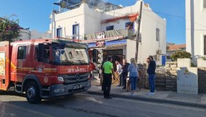 Bodrum'da ev yangını; 1 yaralı, 1 çocuk etkilendi