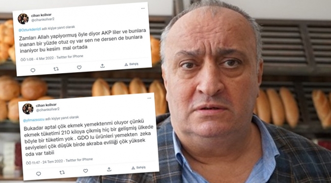 "Ekmek, aptal toplumların gıda maddesi" dedi paylaşımları gündeme geldi