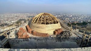 Fetih Mescidi restorasyonunda sıra kubbeye geldi