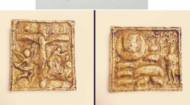 Helenistik döneme ait altın tablet ele geçirildi