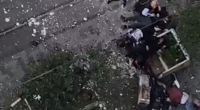 İşte o an! Taksim'de çok sayıda yaralı var