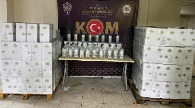 İzmir'de sahte içki baskını
