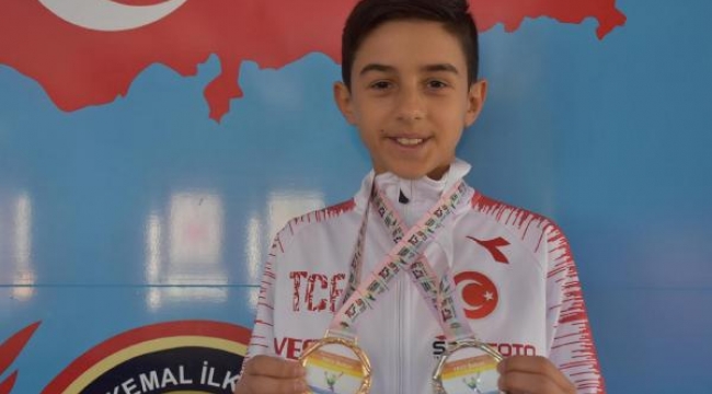 İzmirli 'Lastik çocuk' çifte madalya ile döndü