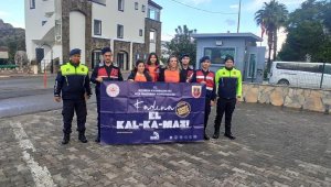 Jandarmadan kadına yönelik şiddetle mücadele gününde 'turuncu renk' farkındalığı