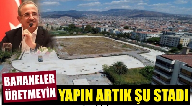Karşıyaka Stadı için belediyeye tepki!