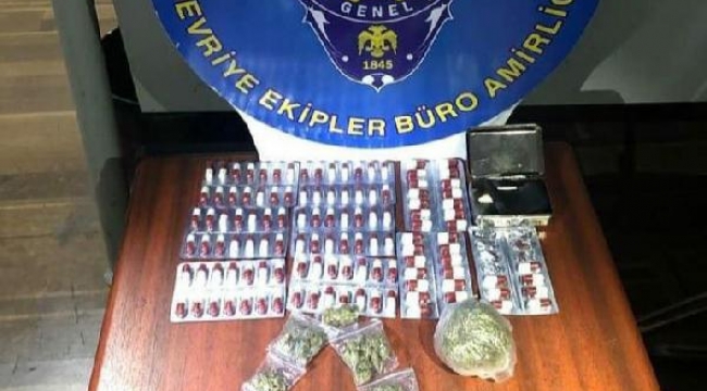 Maskeye gizlediği uyuşturucuyla yakalandı