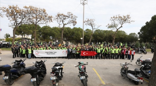 Motosikletle organ bağışı turu