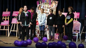 Narlıdere'de kadınlar şiddete karşı el ele verdi