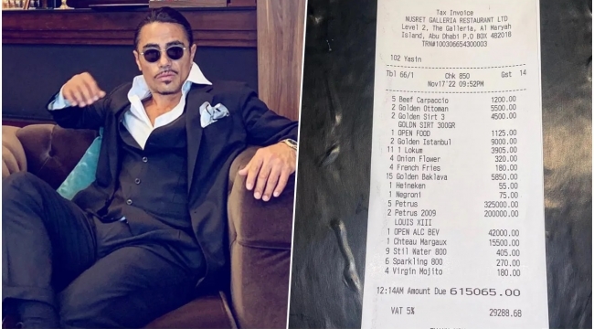 3.1 milyon lira hesap ödediler! 150 bin lira bahşiş bıraktılar