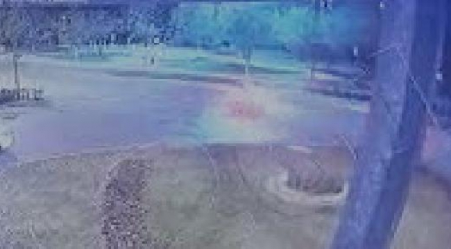 Otomobilin taklalar attığı kaza anı kamerada