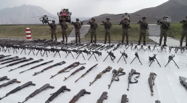 Pençe-Kilit Operasyonu'nda darbe! Teröristlerin cephaneliği ele geçirildi