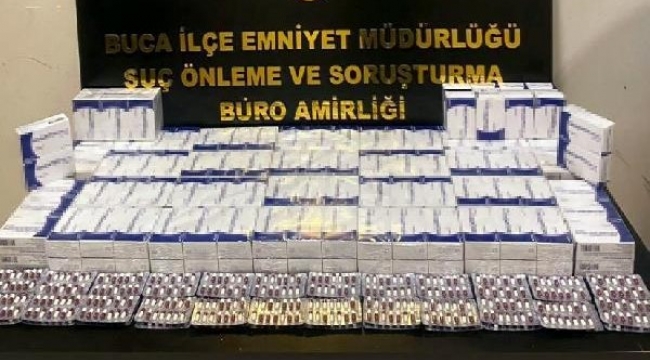 Takside 9 bin 128 uyuşturucu hap ele geçirildi