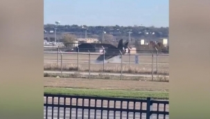 ABD'de F-35 savaş uçağı iniş sırasında kaza yaptı, pilot kurtuldu