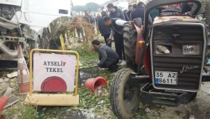 Hafriyat kamyonu, Ödemiş'i birbirine kattı 