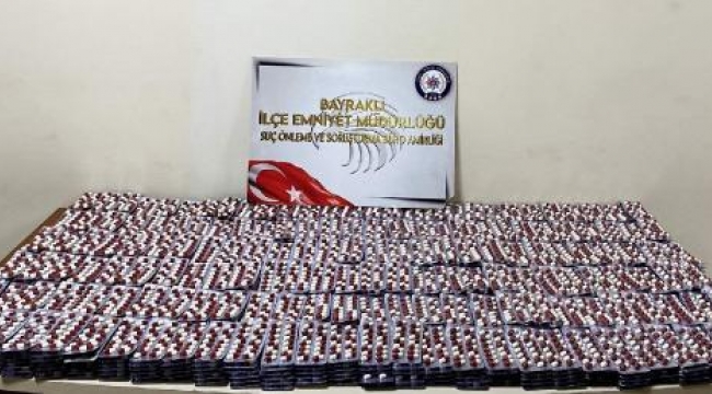 İzmir'de 13 bin 450 sentetik uyuşturucu hap ele geçirildi