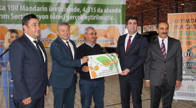 İzmir'de mandalina üreticileri İyi Tarım Uygulamaları ile üretiyor