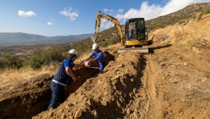 İZSU, Ödemiş'in köylerinde eskiyen içme suyu hatlarını yeniliyor