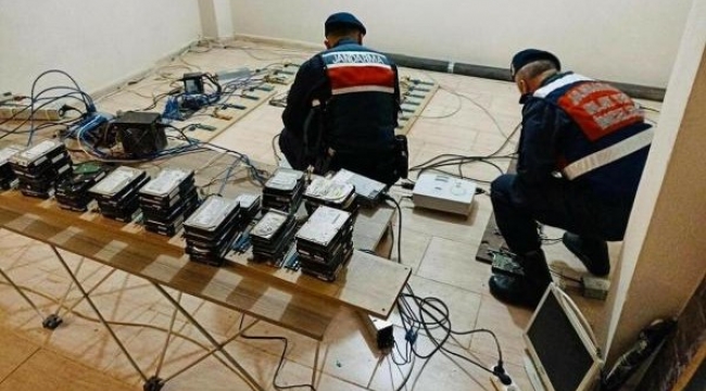 Kripto para üretilen eve baskın!