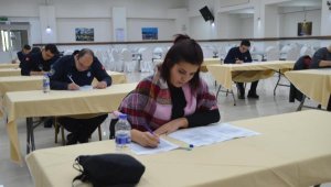 Marmaris'te aday zabıta memurlara temel eğitim sınavında