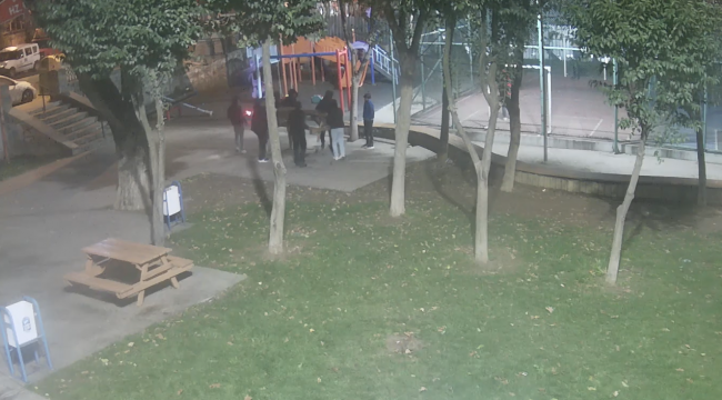 Parktan oturma ünitesini çaldılar, kamera yakaladı