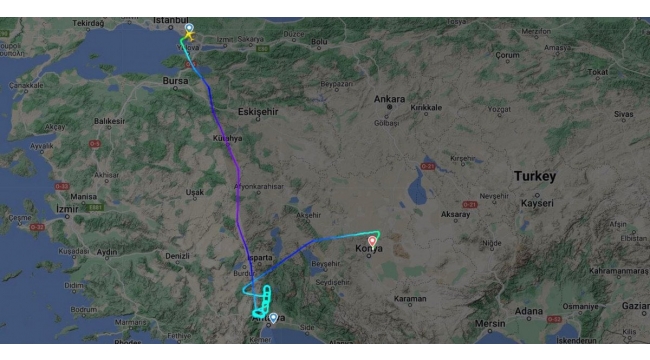 Uçakta korkulu anlar! İnemedi, 2 saat havada kaldı