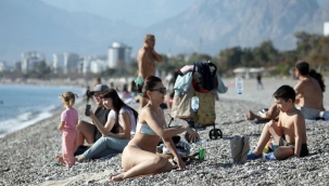 Yılın son gününde plajlar doldu!