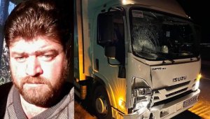 Yolun karşısına geçerken kamyonet çarptı