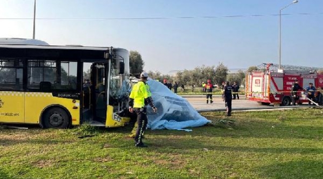 Aydın'da belediye otobüsü ile cip çarpıştı: 1 ölü