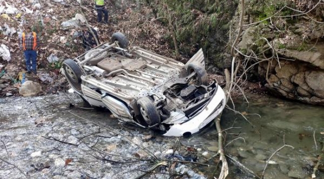 Aydın'da hafif ticari araç dereye yuvarlandı: 2 ölü