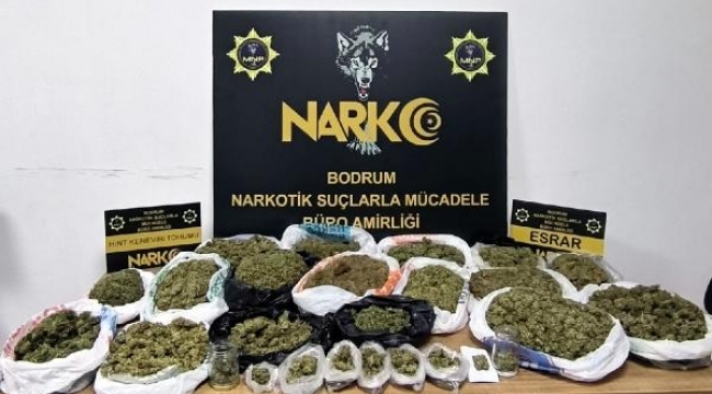 Evde 3 kilo esrarla yakalanıp tutuklandı