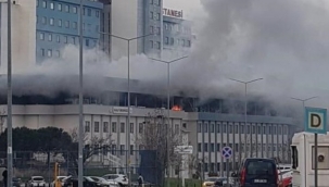 Hastanede korkulu anlar! Yangın paniğe yol açtı