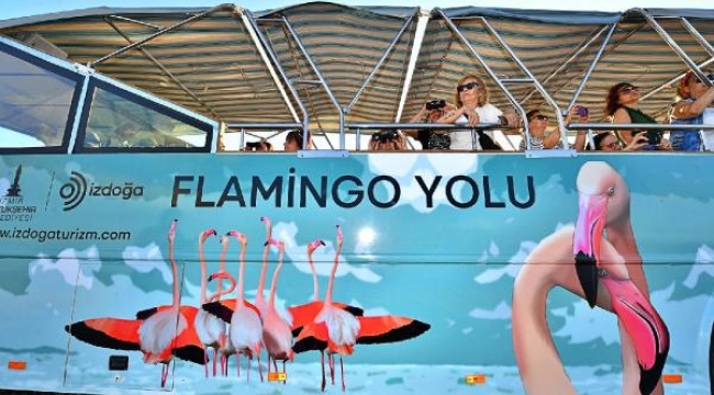 İzmir'de 'Flamingo Yolu' turuna 4 bin ziyaretçi katıldı