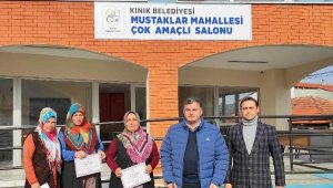 Kınık'ta hayvancılığa eğitimli destek! Kursu bitirene sertifika