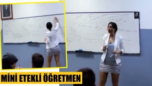 Minili öğretmen sosyal medyayı böldü