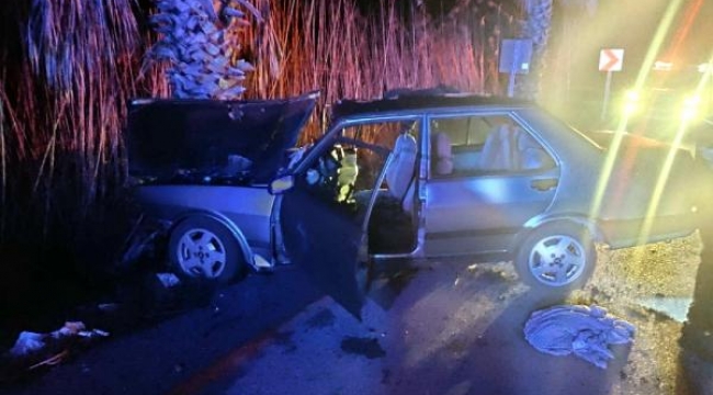 Otomobil ağaca çarptı: 1 ölü, 1 yaralı