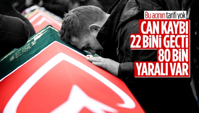 22 bin 327 kişi hayatını kaybetti