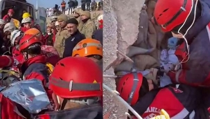 222'nci saatte bir kadın sağ çıkarıldı