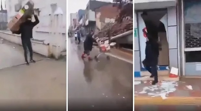 Alçaksınız! Deprem sonrası yağma