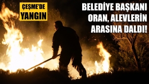 Belediye Başkanı yangına böyle müdahale etti