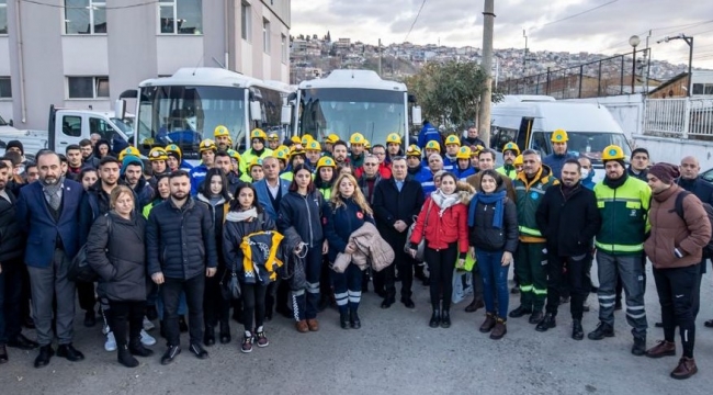 Belediye yardım topladı! Konak'tan Hatay'a yardım konvoyu