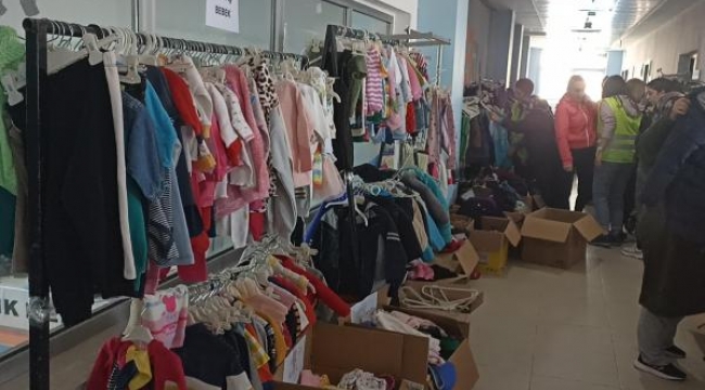 Bodrum'da depremzedeler için ihtiyaç mağazası
