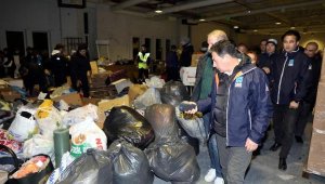 Bodrum'dan depremzedeler için 7 TIR dolusu yardım malzemesi gönderildi