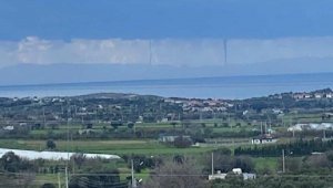 Çeşme açıklarında aynı anda 8 hortum oluştu