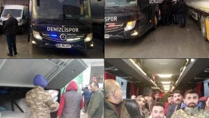 Denizlispor'un otobüsü deprem bölgesinde