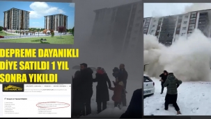 Depreme dayanıklı diye yapılan konutlar yıkıldı